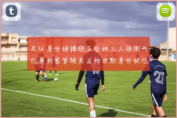 足坛身价榜揭晓亚哈姆三人领衔两亿奥利塞紧随其后帕尔默身价破亿